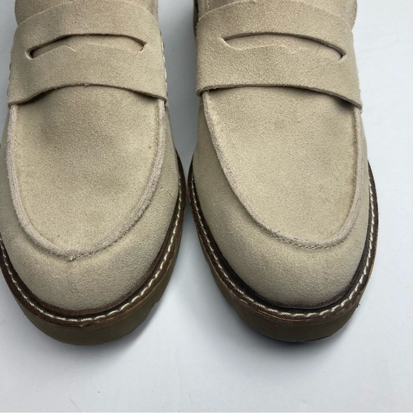 Anne Klein Women's Emmylou Loafer Flat 7.5 M Beige Suede Upper Leather - Picture 14 of 16